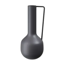 Metal vase with handle by bloomingville